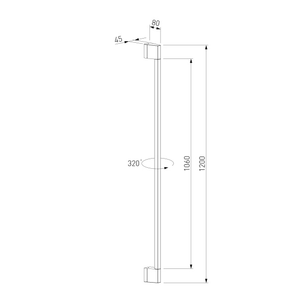 Светильник садово-парковый поворотный Argos 12W 4000K черный 35121/D