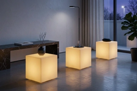 Светящийся LED куб Cube 50 см RGB Accum