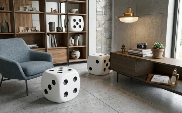 Светящийся куб-игральная кость Pavia H40 220V White