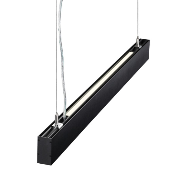 358880 OVER NT22 406 черный Светильник подвесной светодиодный (длина подвесов 1,2м) IP20 LED 4000K 30W вниз + 12W вверх 220V ITER
