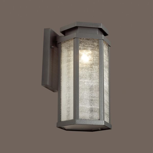 4048/1W NATURE ODL18 707 темно-серый/белый Уличный настенный светильник IP44 E27 100W 220V GINO